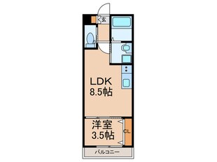 ラルヴェール試験場前Ⅰの物件間取画像